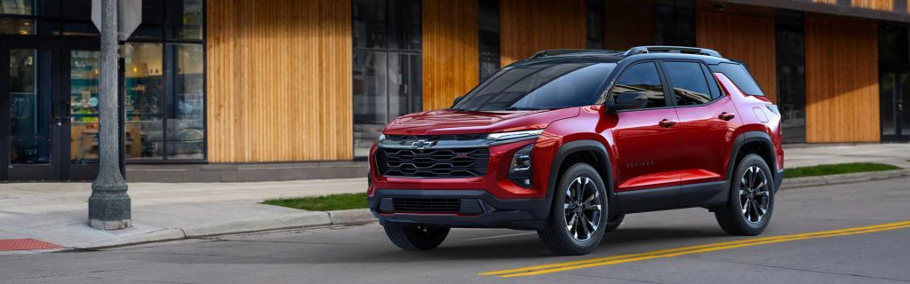 2025 red Chevy Equinox; affordable people hauler