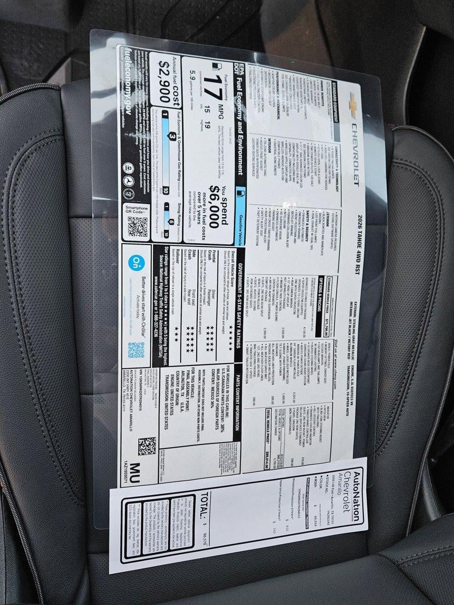 2026 Chevrolet Tahoe RST