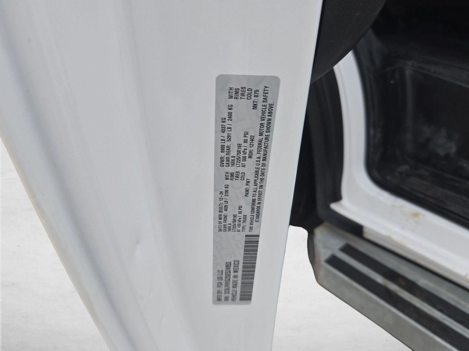 2025 RAM ProMaster Cargo Van Tradesman