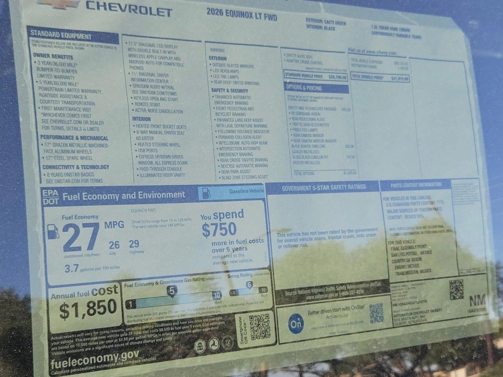 2026 Chevrolet Equinox LT