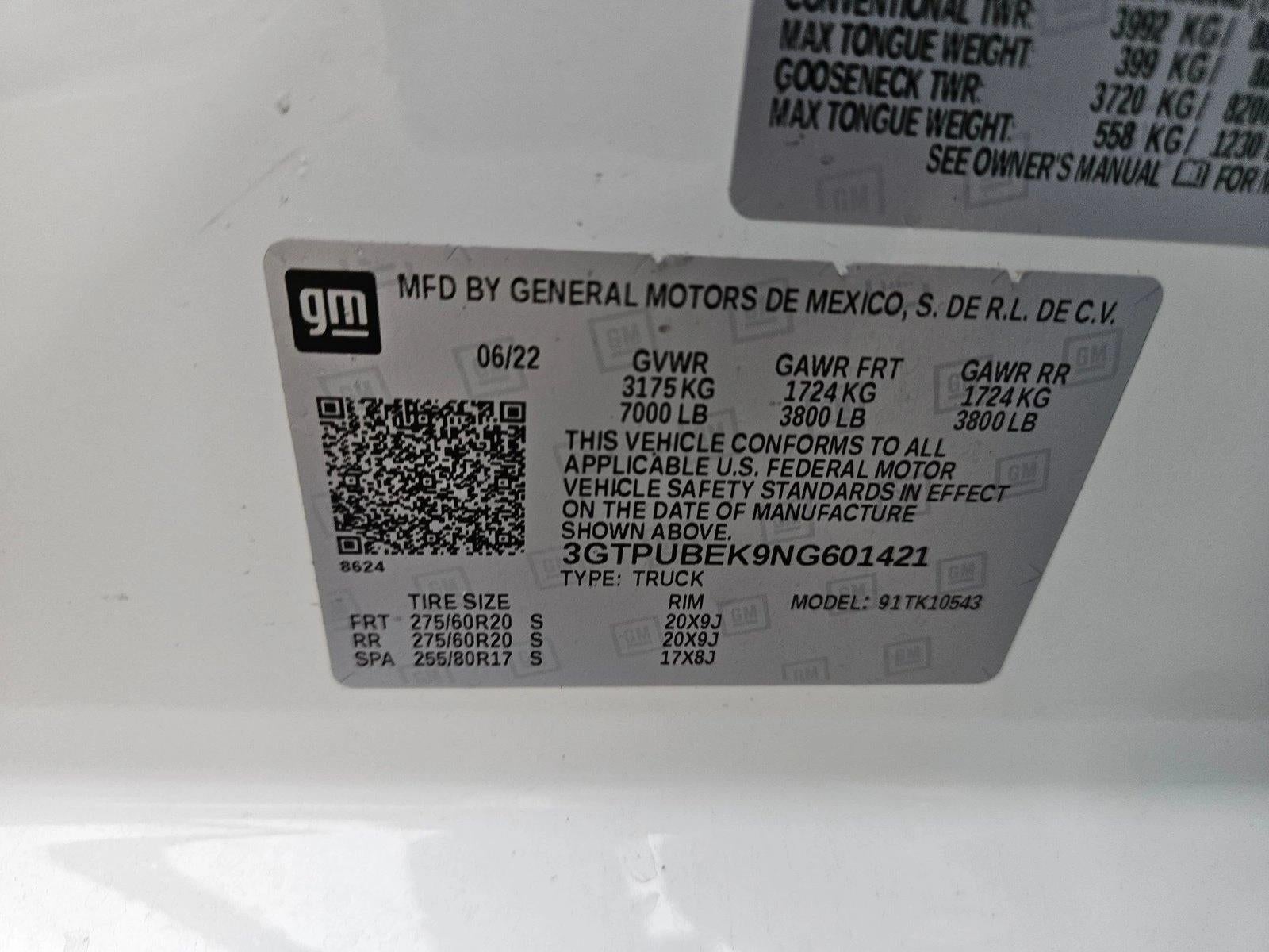 2022 GMC Sierra 1500 SLE