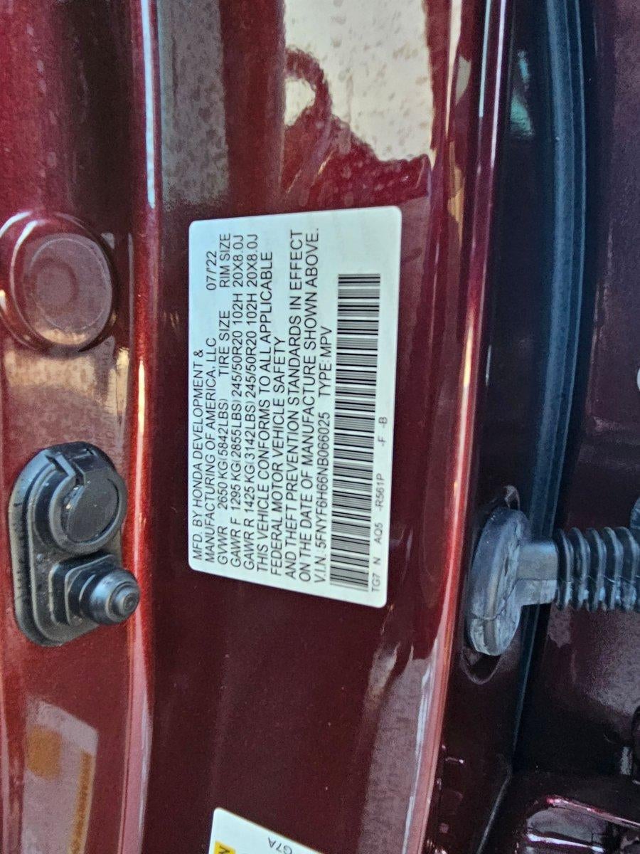 2022 Honda Pilot AWD Touring 7 Passenger